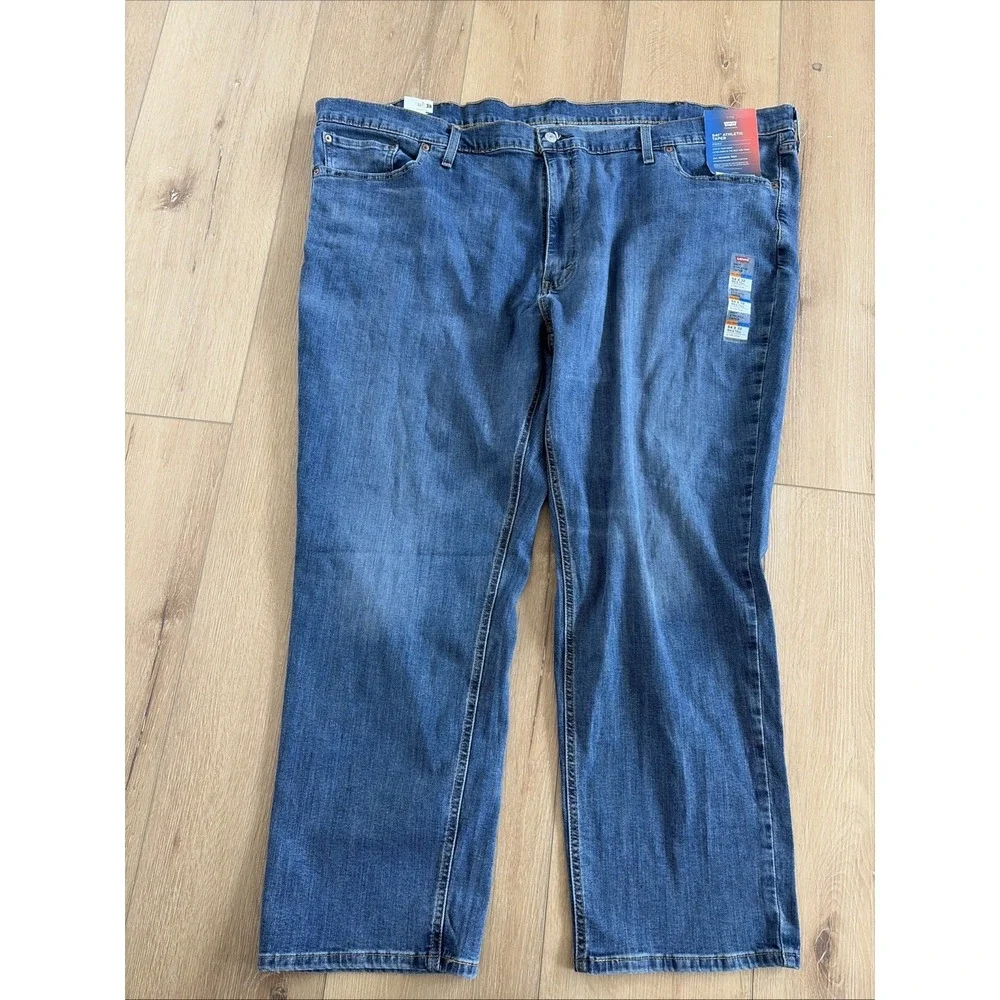 Levis 541 Athletic Fit‎ Tapered Leg Stretch Denim Jeans Men's Size 54 X 32 Big